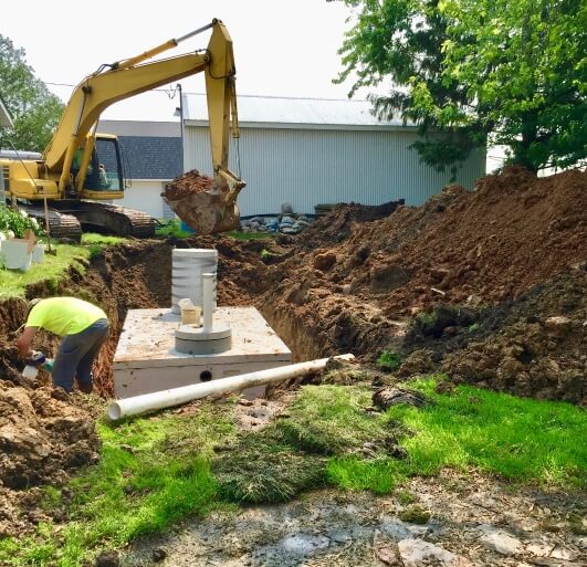 Laying groundwork excavation image